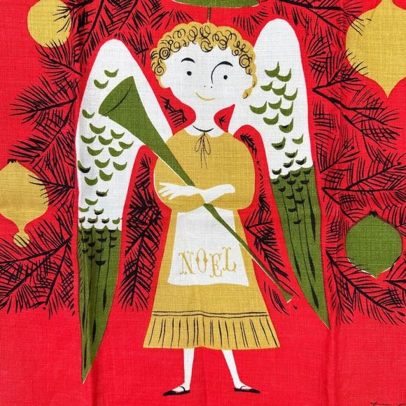 Fallani & Cohn Linen Tammis Keefe Holiday Decorative Dish / Tea Towel - Picture 4 of 8